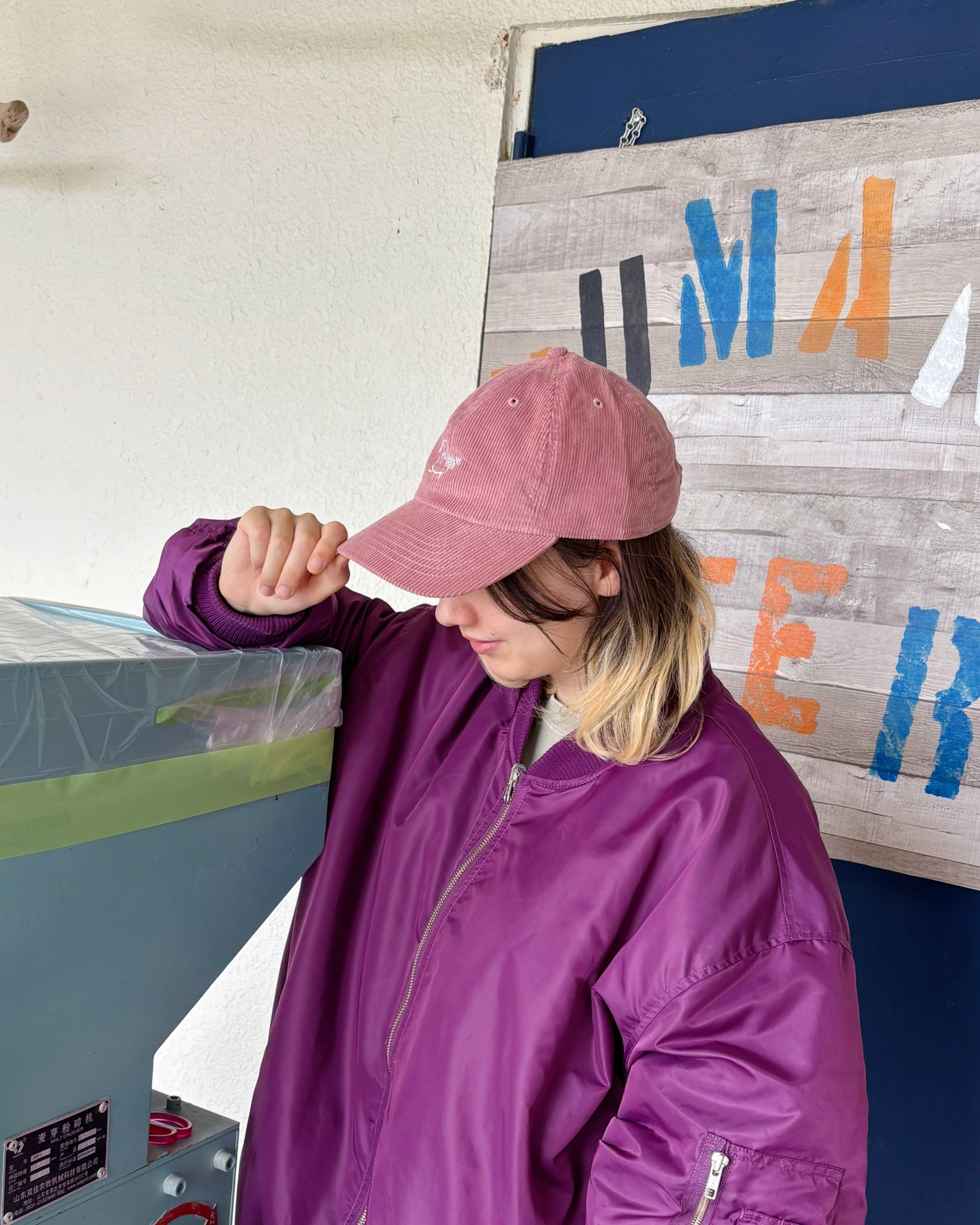 コーデュロイロゴキャップ